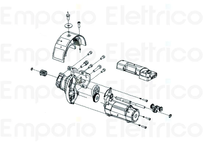 faac pièce détachée groupe de fin de course et cond. 20uf 6020636
