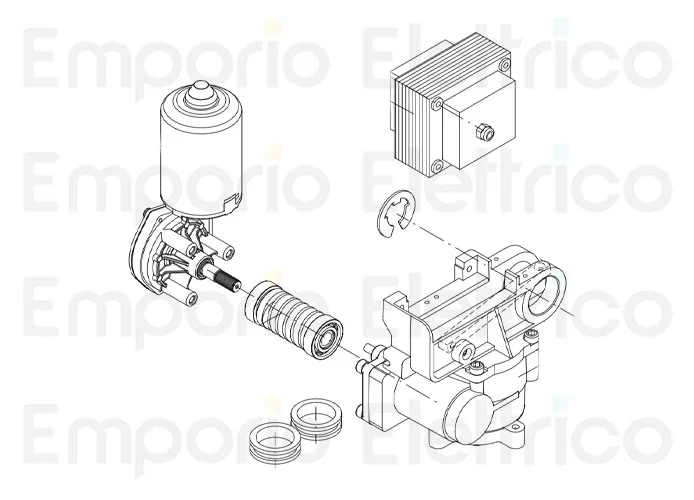 beninca pièce détachée motoréducteur pour ben 9686483