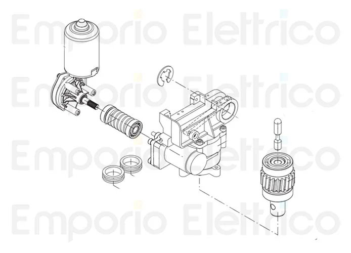beninca pièce détachée carter pour réducteur pour ben 9686481