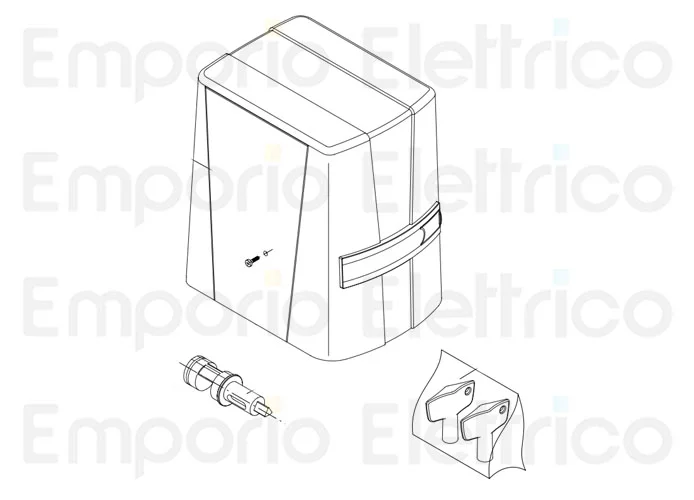 beninca pièce détachée clé de déverrouillage kbn/kpony 9686488