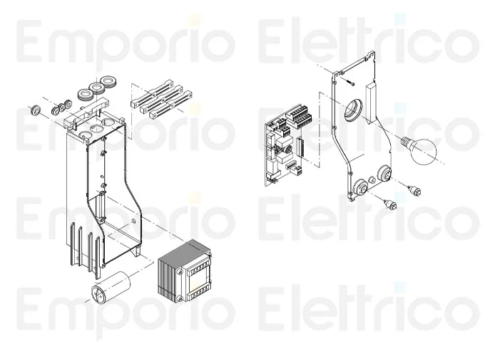 beninca pièce détachée paquet de 2 ampoules pour au.9624 au.tr 9686140