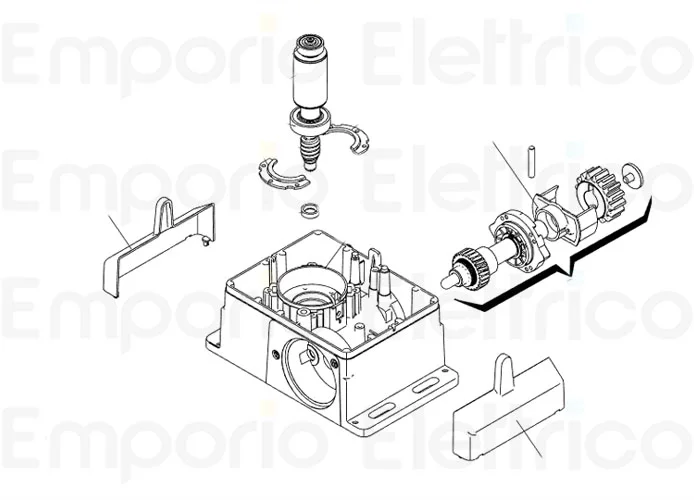 faac pièce détachée kit de couverture capuchon tirants 63003529