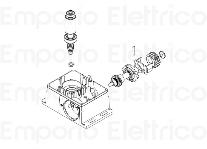 faac ricambio gruppo albero 740c rotore con magnete integrato 63003534