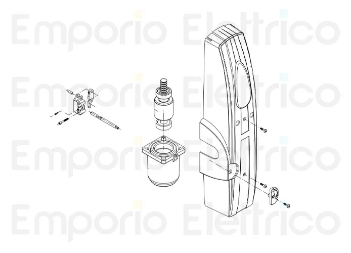 beninca pièce détachée carter droit abs anthracite pour zed 9686368