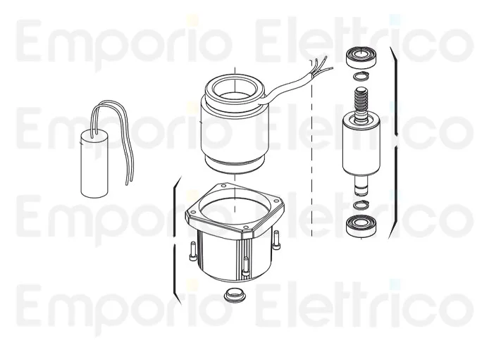 genius ricambio confez.condens.8µf 450 v. 00058f0091x