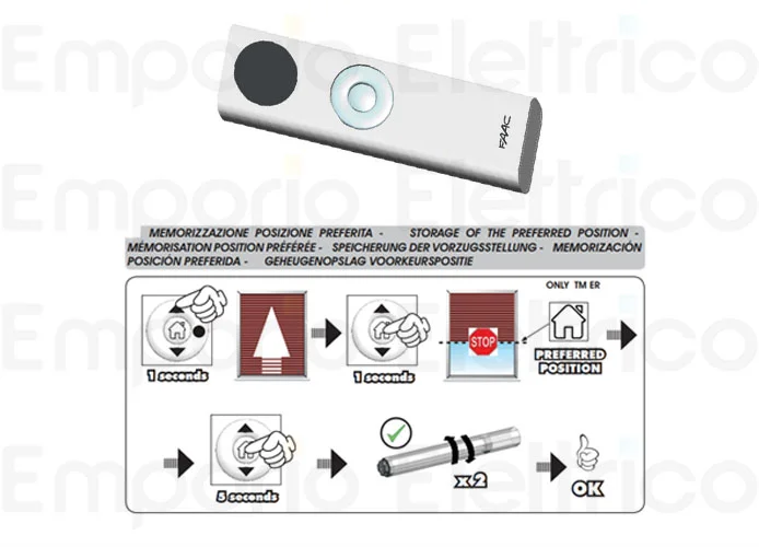 faac telecommande 1 canal 433mhz t-mode tm xt1s 132110