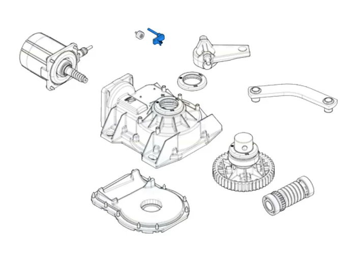 came pièce détachée dispositif encodeur câble 2500 mm frog 119ria084