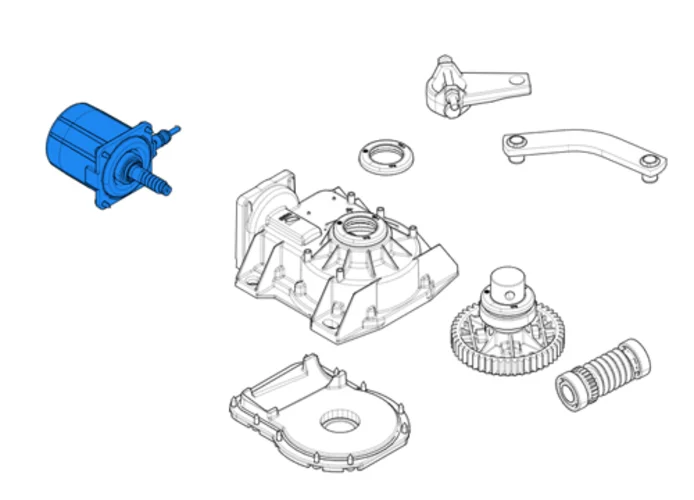 came pièce détachée du groupe moteur pour frog-al 119ria063