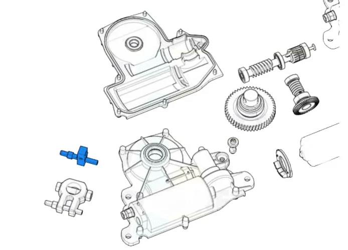 came pièce détachée bloc branchement bras transmission frog-j 119ria072