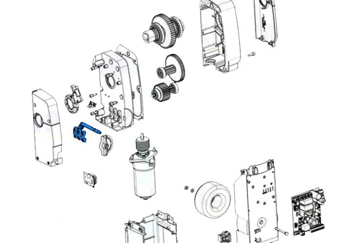 came pièce détachée tige de déverrouillage emega40 119rie097