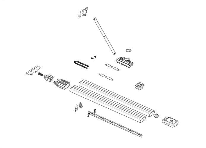 came pièces détachées pour rail à chaîne 001v0684 v0684