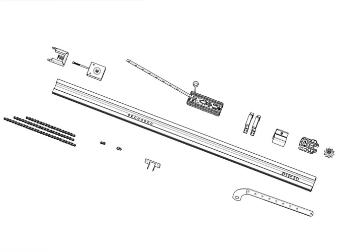 came page pièces détachées pour rail à chaîne 001v06001 v06001