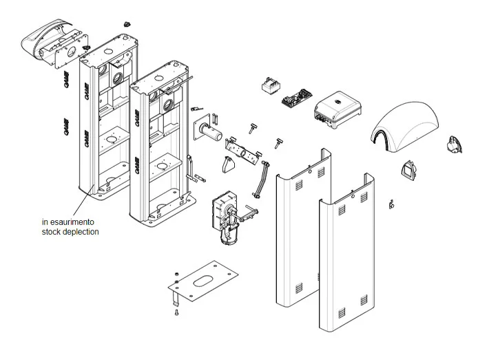 came page pièces détachées pour barrières g2080e-g2080ie 