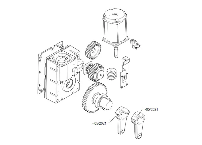 came page pièces détachées pour barrières gearmotor-gt8 