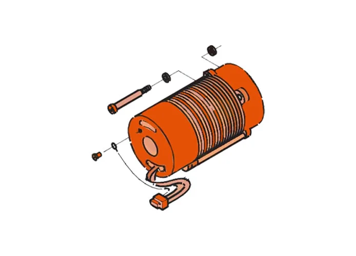 faac pièce détachée moteur 220v.4p.monof.c/t.120 7700055