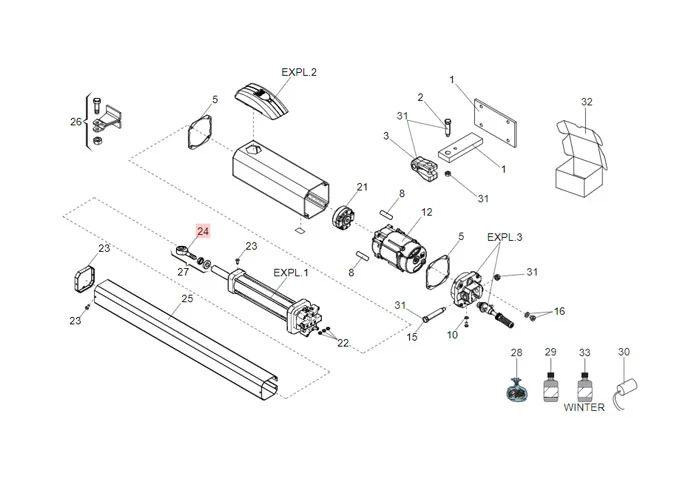 faac pièce détachée articulation m 10 mâle 7073035