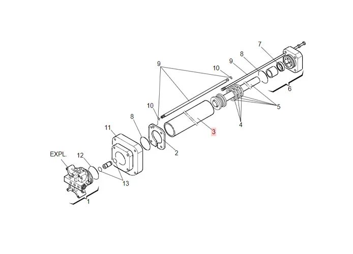 faac pièce détachée cylindre piston 402 piéton 7366075