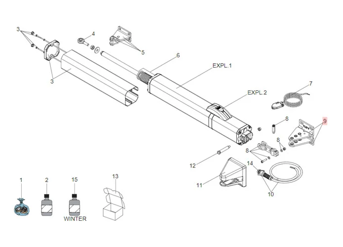 faac pièce détachée groupe étrier postérieur s450h 63001915