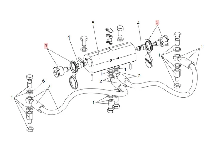 faac pièce détachée double serrure univers. déverrouillage hydraulique 63002615