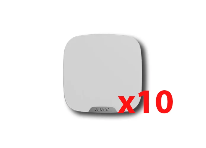 ajax lot de brandplates ss dd 10 (10 pcs) blanc 39279