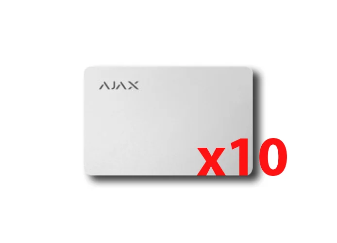 ajax carte sans contact pass blanche (10 pièces) 38222