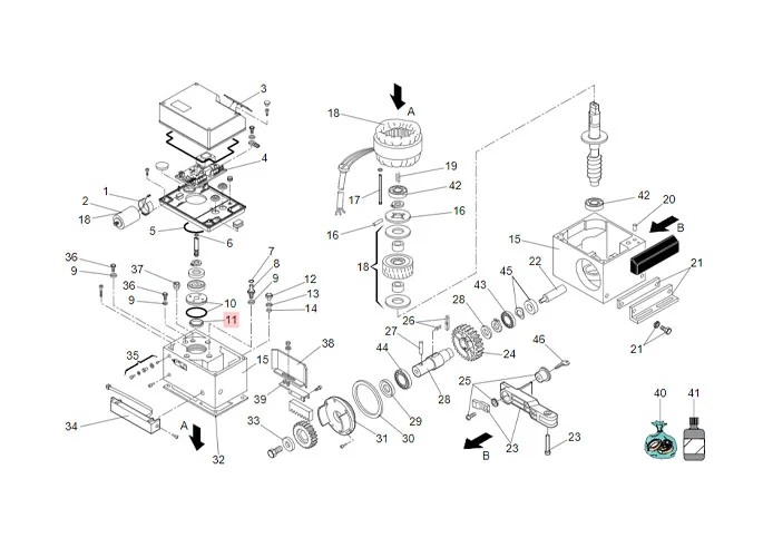 faac pièce détachée joint arbre rotatif lab.a 15304,5 fkm 7093105