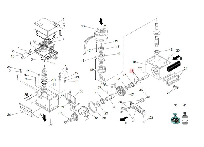 faac pièce détachée joint arbre de rotation lab.a 10307 fkm 7093055