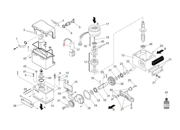 faac pièce détachée cnd pp 18mf 450v câble unipolaire 150mm.con.ric 63002795