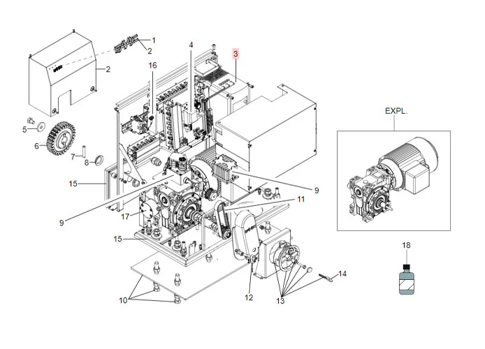 faac pièce détachée inverseur omron jx-ab015-e 63002945