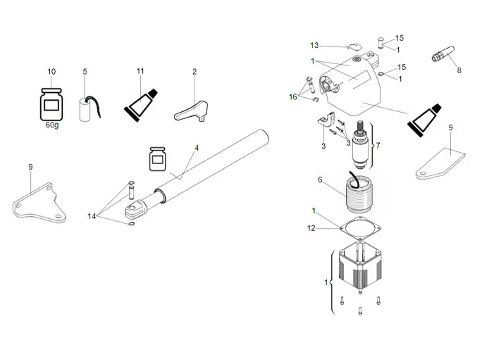 faac page pièces détachées pour moteurs 412 dx 400