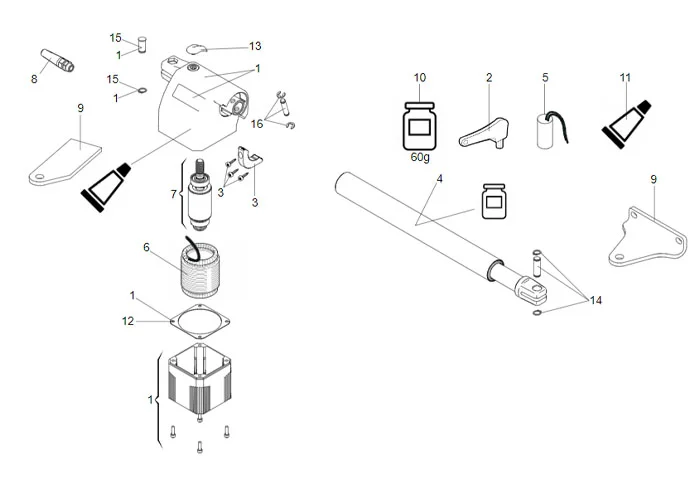 faac page pièce détachées pour moteur 414 p sx