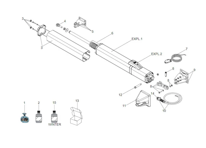 faac page pièces détachées pour moteur s450h cbac