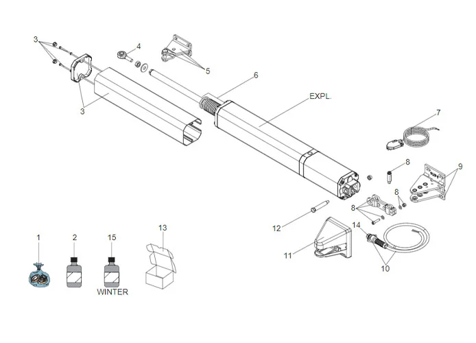 faac page pièces détachées pour moteur s450h sb