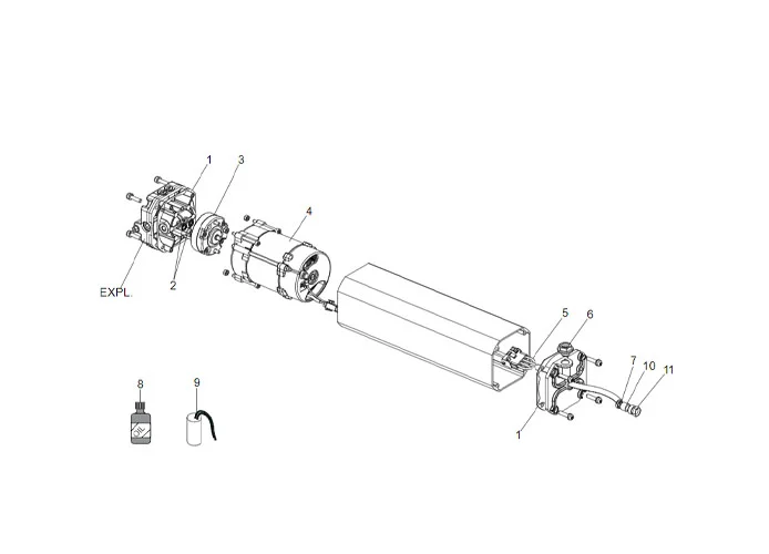 faac page pièces détachées pour armoire de commande hydraulique s800 cbac