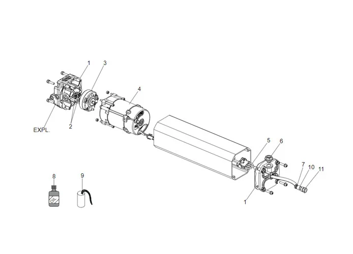 faac page pièces détachées armoire de commande hydraulique s800 sbw