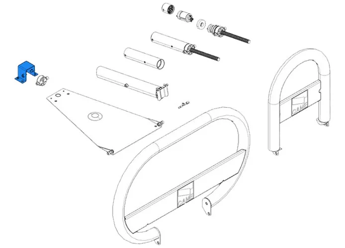 came pièce détachée support de fixation moteur unipark 119riu002