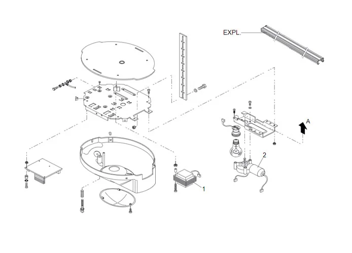 faac page des pièces détachées pour moteur 525