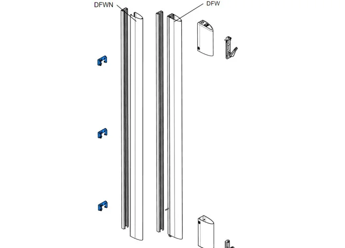 came pièce détachée kit 3 x étriers de fixation df 119rir047