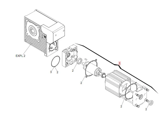 faac pièce détachée groupe moteur 540/541/mercury 63003156