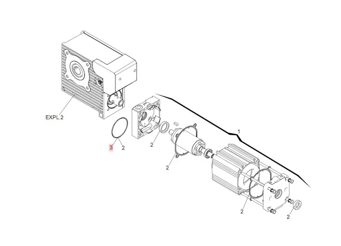 faac pièce détachée joint or 50,52x1,78 (2200) 7090230015