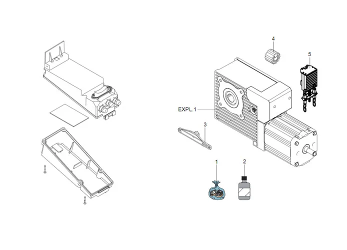 faac page pièces détachées pour moteur 541 3ph