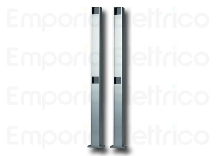nice 2 pcs colonnette aluminium h=1000mm pour 2 photocellules moyen/grand era post pph2