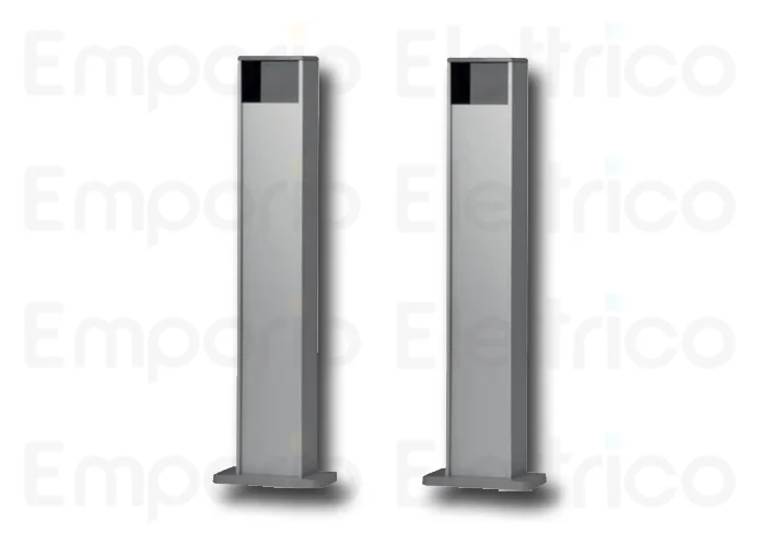 nice 2 pcs colonnette en aluminium h= 500mm pour 1 photocellule medium era post pph3