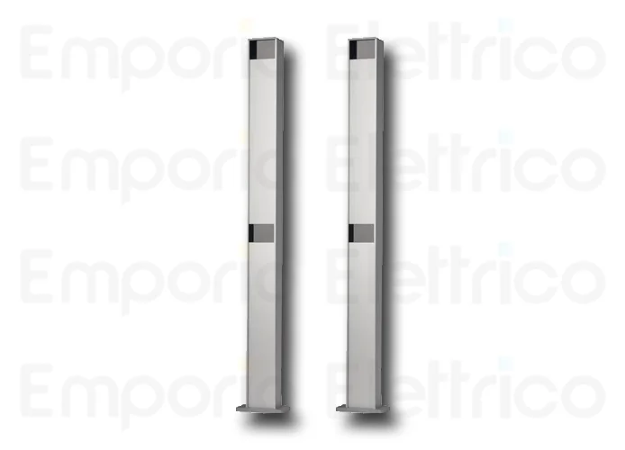 nice 2 pcs colonnette aluminium h=1000mm pour 2 photocellules medium era post pph4