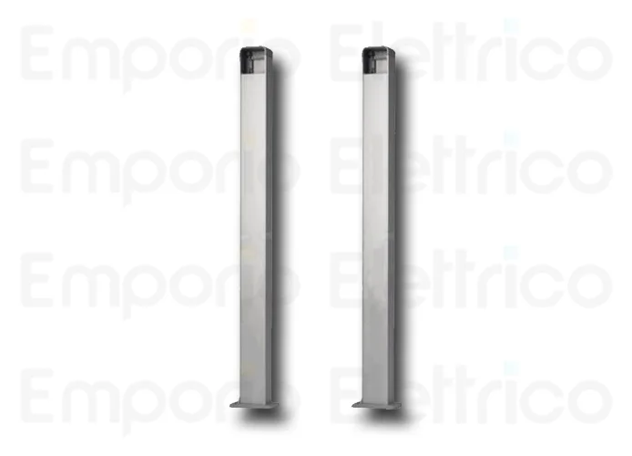 nice 2 pcs colonnette en aluminium pour 1 sélecteur h=1100mm era post ppk