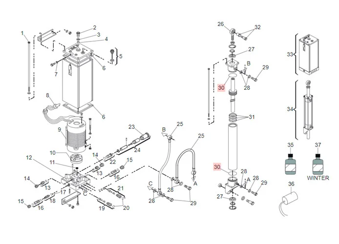 faac pièce détachée o-ring 1,78x34,65 nb70 7090450015