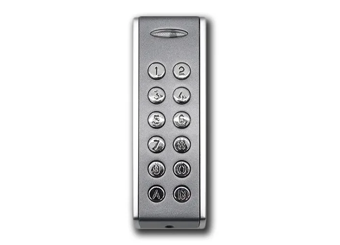 vds clavier métallique slim line gris/chrome stand alone 12/24v inox-sa