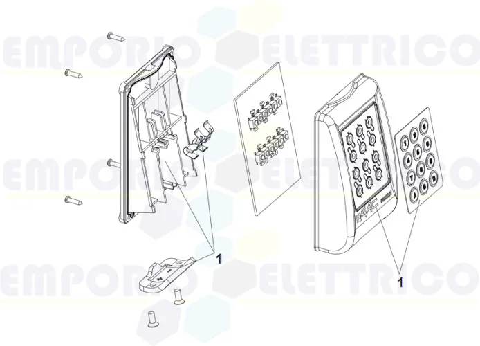 faac page pièces détachées pour keypad 868 slh