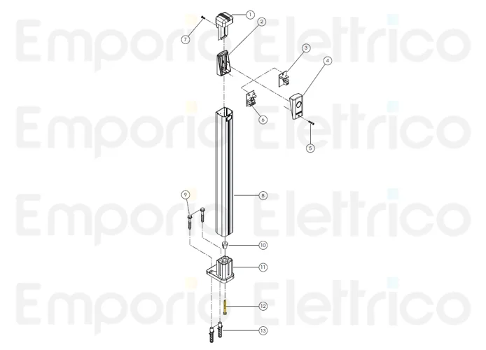 fadini pièce détachée vis m6x50 tei de deverrouillage pour trifo 11 11012