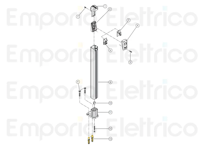 fadini pièce détachée cheville plastique fixation socle de base trifo 11 11013